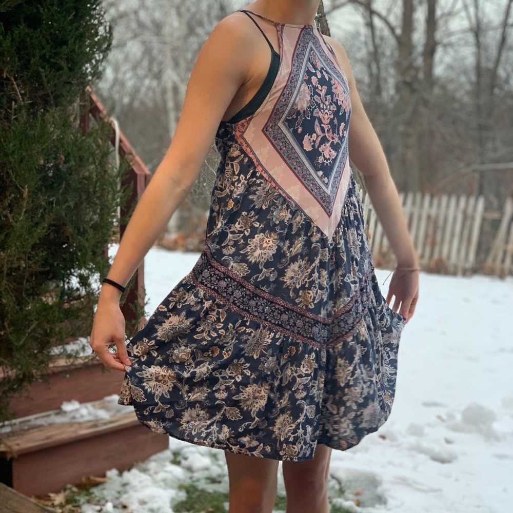 American Eagle Boho Halter sundress